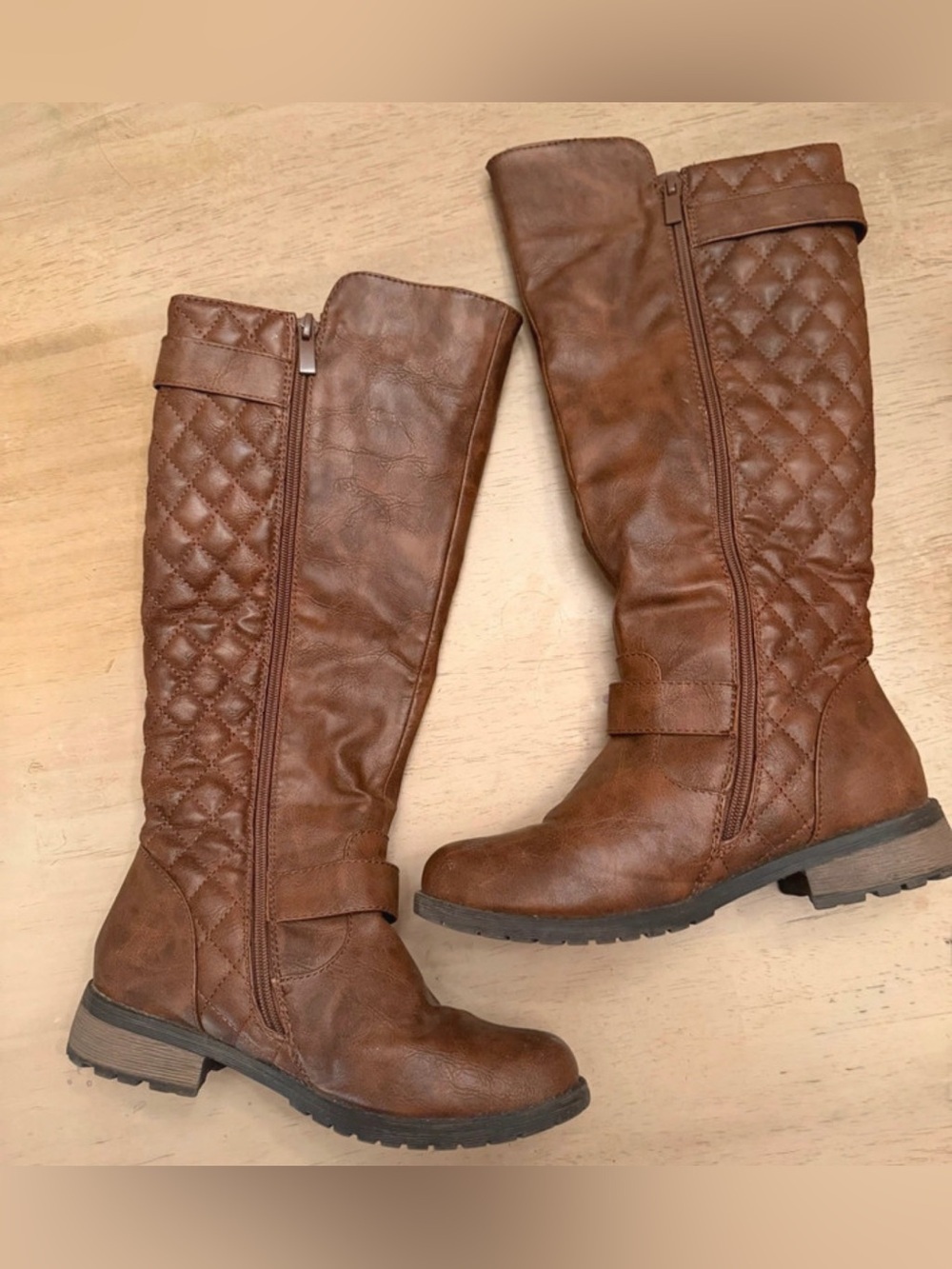 Women’s Forver Link Brown Knee High Boots - Picture 2 of 4